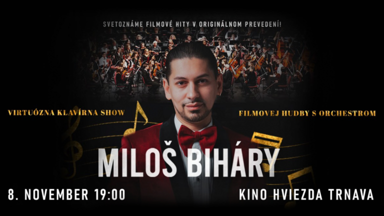 Miloš Biháry – Virtuózna klavírna show filmovej hudby s orchestrom